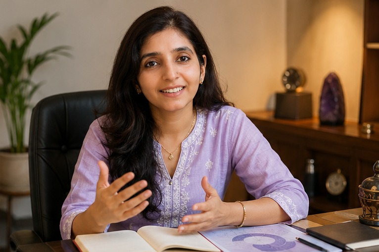 A welcoming online numerology reading session